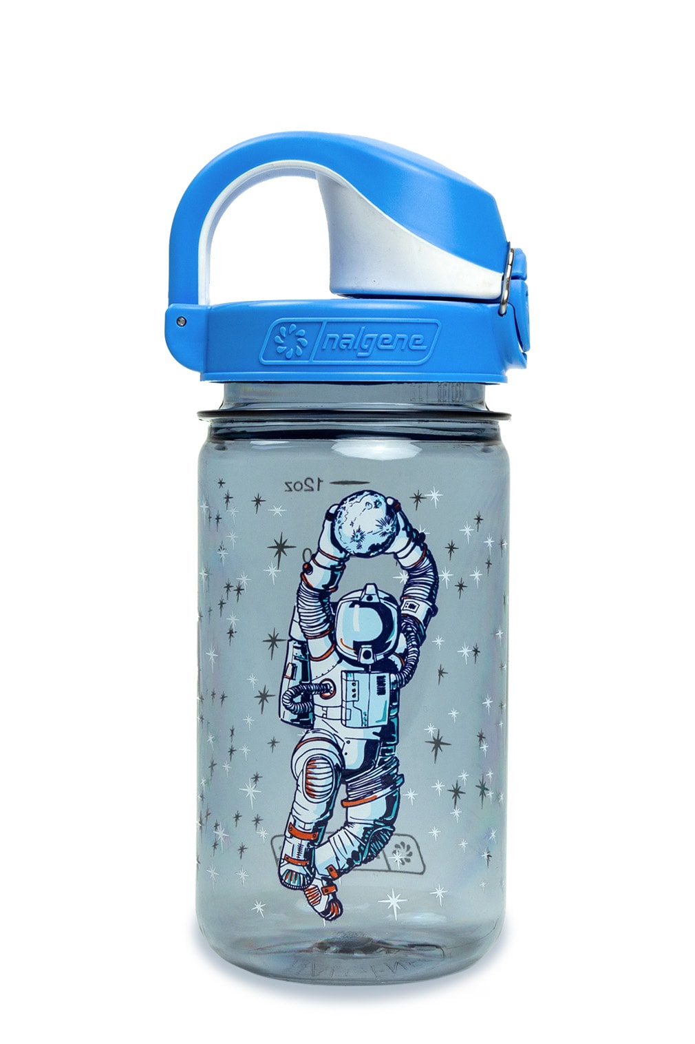 Nalgene product image: 12oz On-The-Fly Kids Lock-Top Bottle with Graphics Q0 — 12oz On-The-Fly Kids Lock-Top Bottle with Graphics
