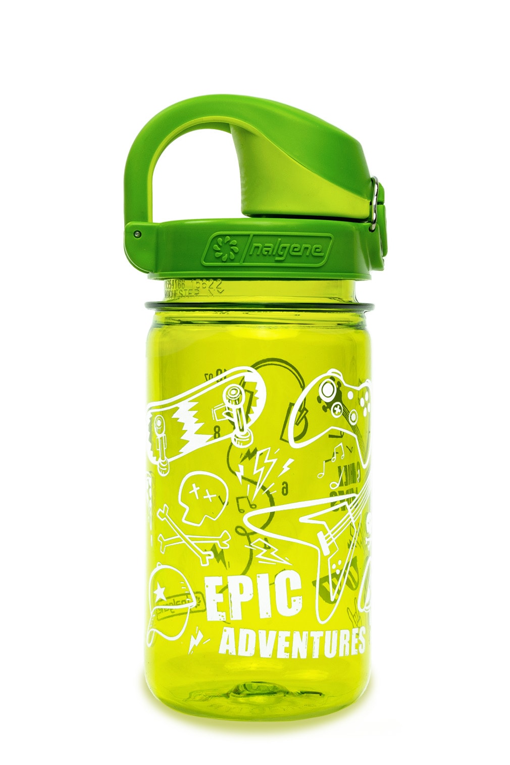 Nalgene product image: 12oz On-The-Fly Kids Lock-Top Bottle with Graphics H6 — 12oz On-The-Fly Kids Lock-Top Bottle with Graphics