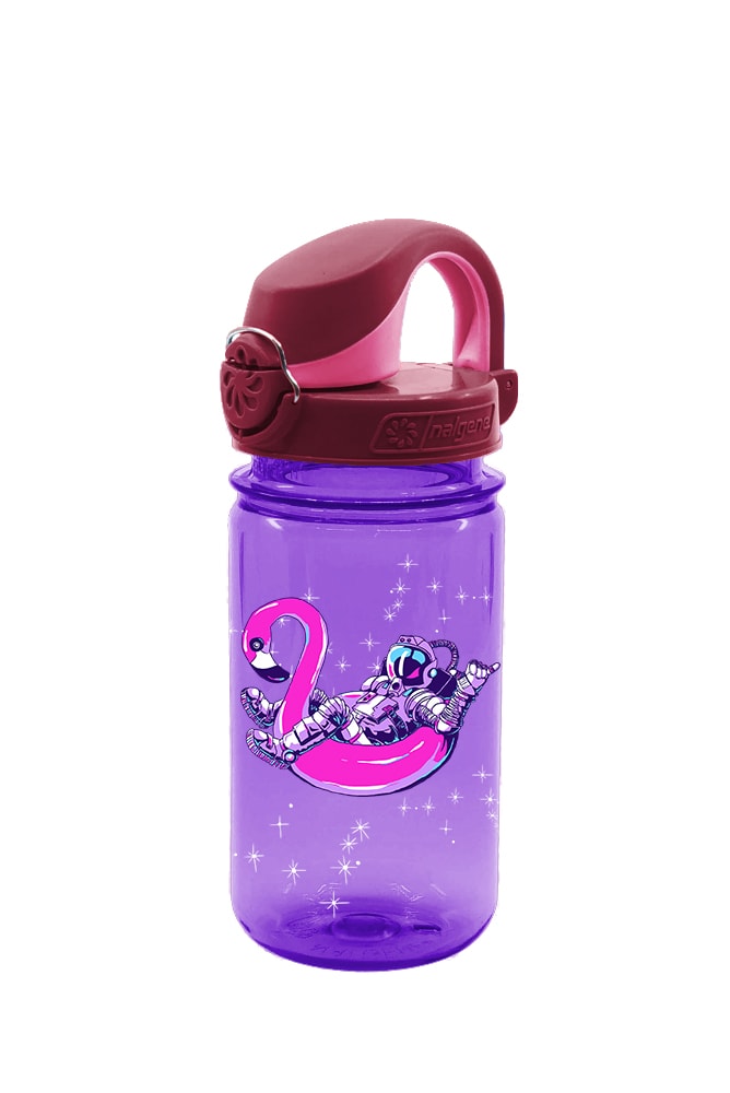 Nalgene product image: 12oz On-The-Fly Kids Lock-Top Bottle with Graphics Q0 — 12oz On-The-Fly Kids Lock-Top Bottle with Graphics