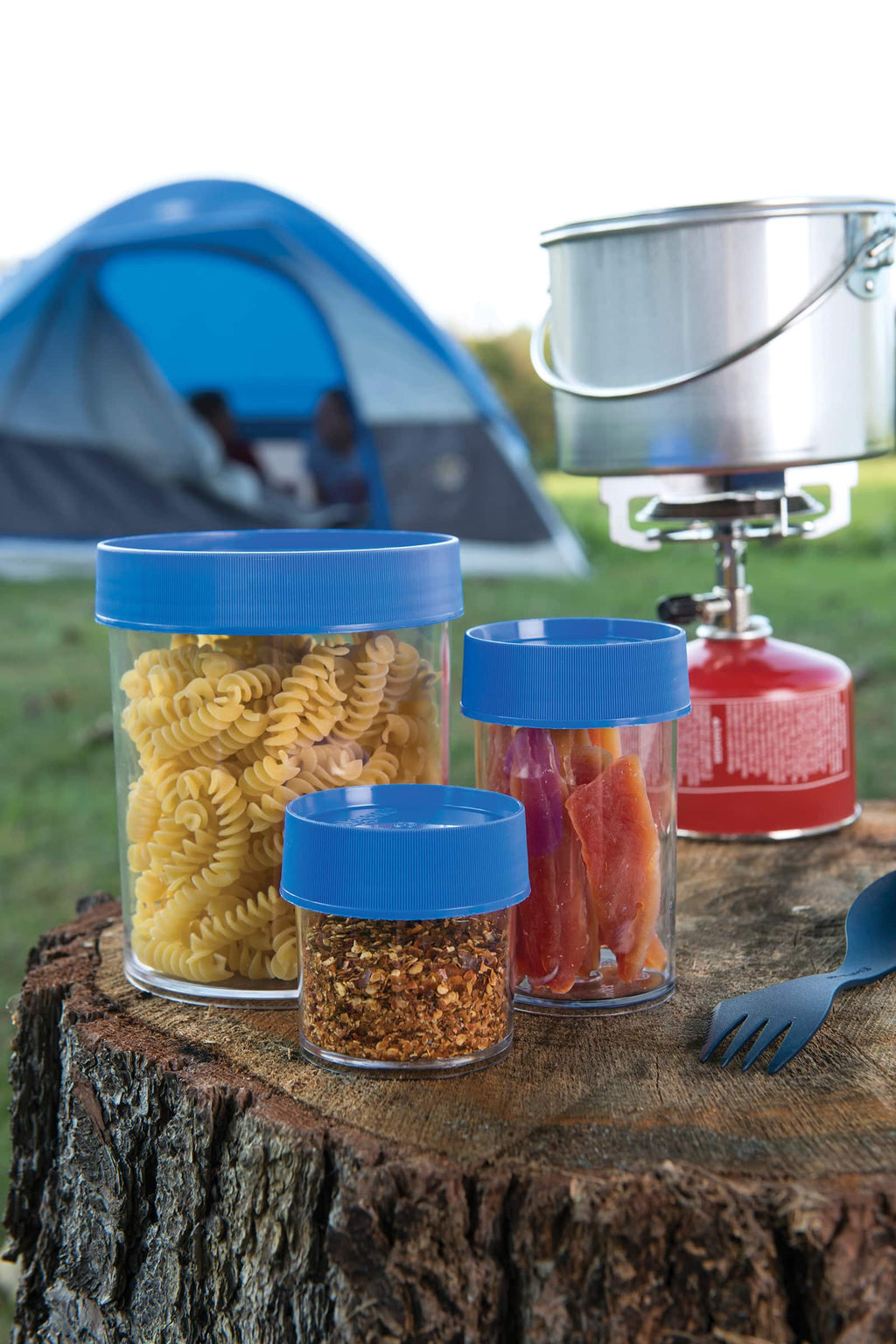 Nalgene product view: 16oz Storage Jar – Blue Lid I1 — 16oz Storage Jar – Blue Lid