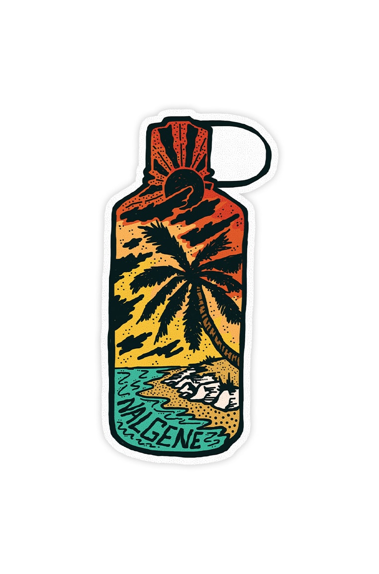 Nalgene product view: Tropical Narrow Mouth Sticker C2 — Tropical Narrow Mouth Sticker